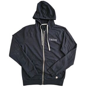 Marine Layer (Mens Small) Gray Afternoon Full Zip Hoodie Sweatshirt Lightweight